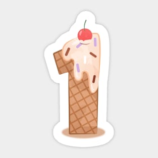 Ice cream number 1 Sticker